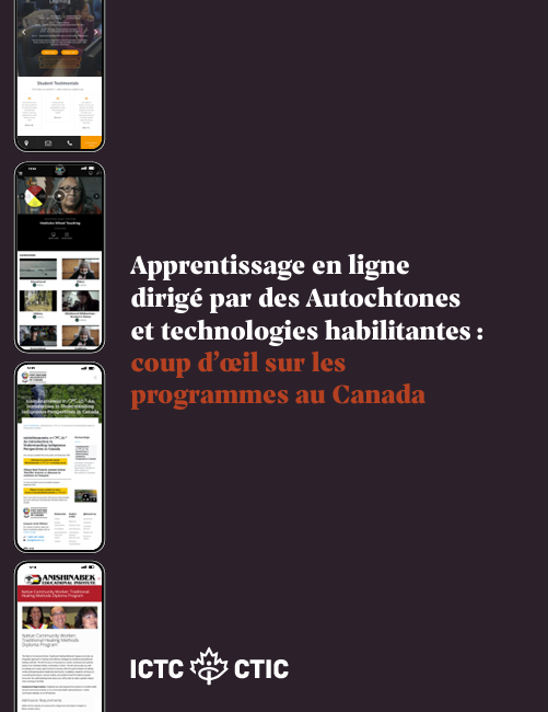 Apprentissage en ligne dirigé par des Autochtones et technologies habilitantes