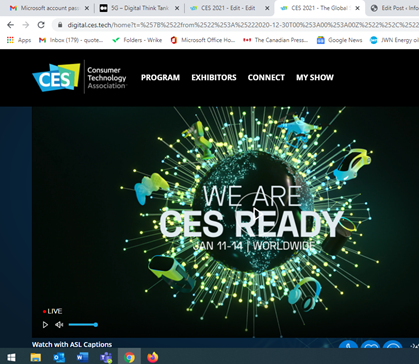 Virtual CES 2021 Kicks Off with Verizon CEO Talking About 5G